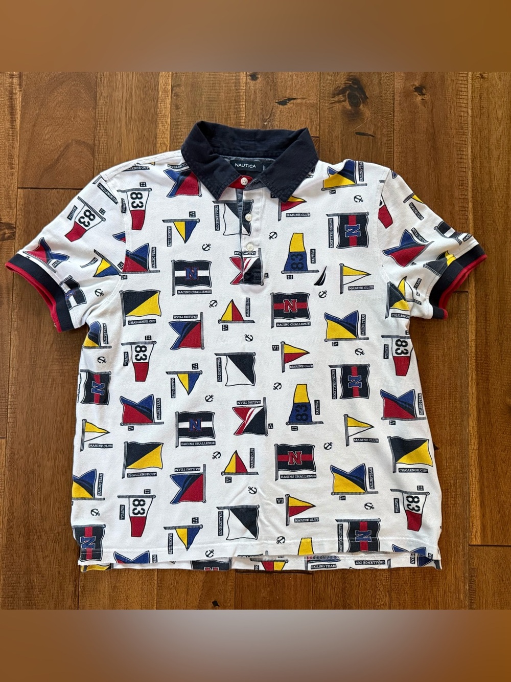 Vintage Nautica polo mens LRG